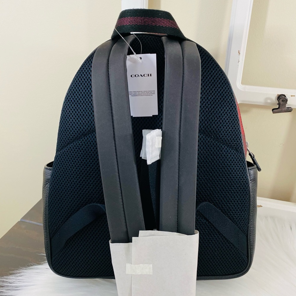 COACH Buffalo Plaid Court Backpack - Picture 5 of 16